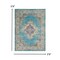Homeroots 4 x 6 ft. Light Blue Distressed Medallion Area Rug 385332 - alternate 3